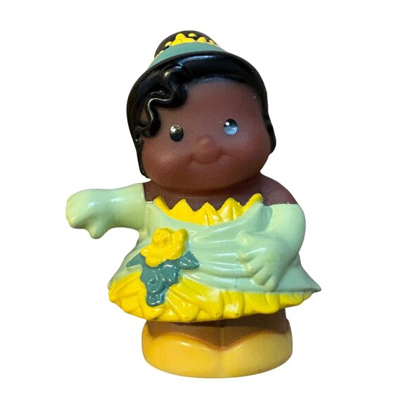 Little People Disney Princess Figures Aurora Rapunzel Tiana 3-Piece Set - Picture 4 of 5